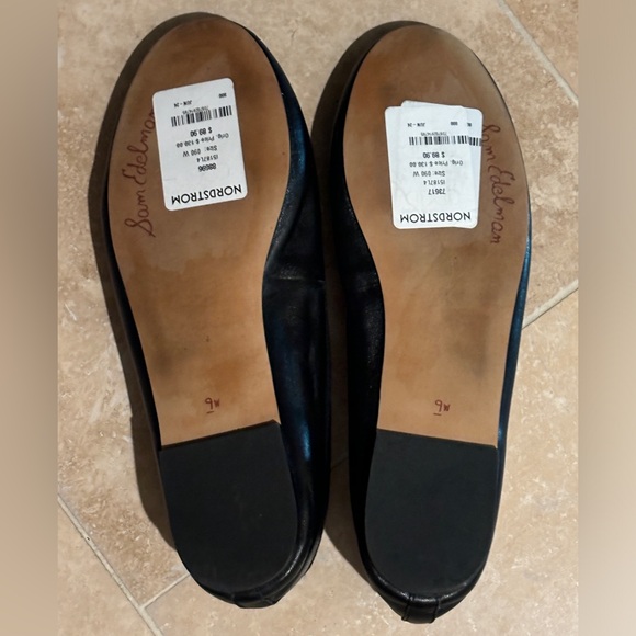 SAM EDELMAN Felicia Luxe Flat Black Leather, size 9Wide - Picture 8 of 12